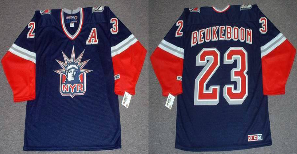 2019 Men New York Rangers #23 Beukeboom blue CCM NHL jerseys